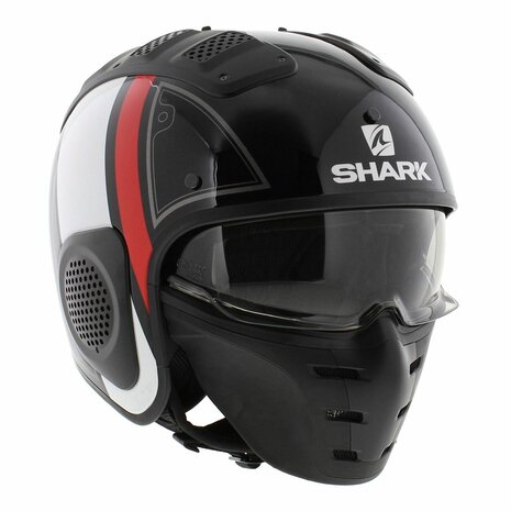 Shark X-Drak Trial Helm Terrence glans zwart wit rood - Maat XS