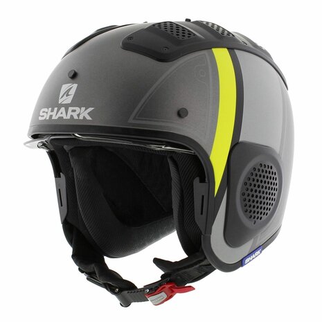 Shark X-Drak Trial Helm Terrence mat antraciet geel