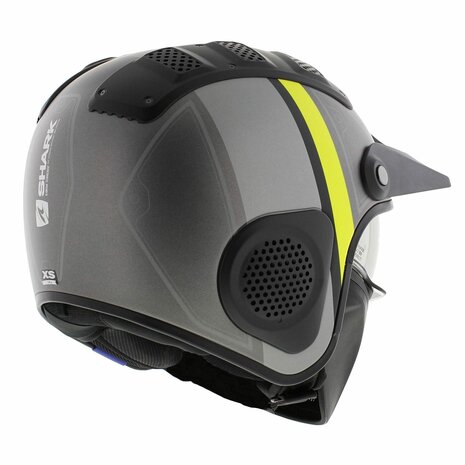 Shark X-Drak Trial Helm Terrence mat antraciet geel