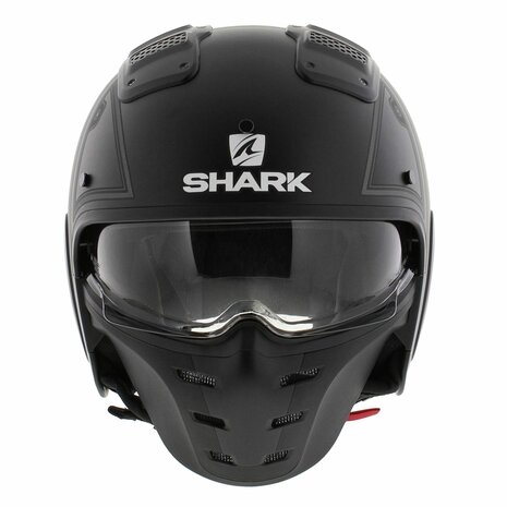 Shark X-Drak Trial Helm Terrence mat zwart antraciet zilver