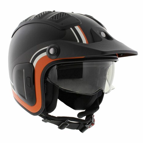 Shark X-Drak 2 Trial helm Hister mat zwart antraciet oranje