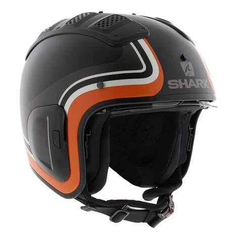 Shark X-Drak 2 Trial helm Hister mat zwart antraciet oranje