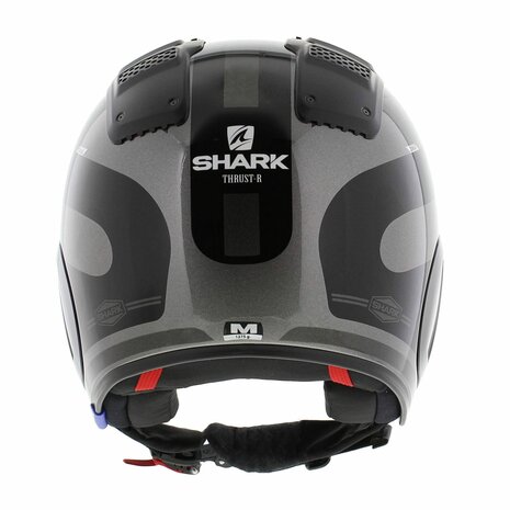 Shark X-Drak 2 Trail Helm Thrust-R glans antraciet zwart - Maat XS