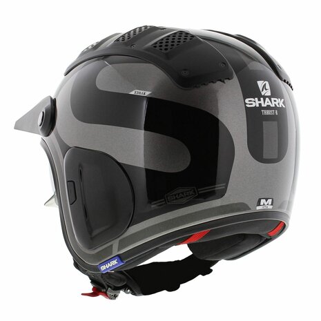 Shark X Drak 2 Trail Helm Thrust R glans antraciet zwart Helmspecialist