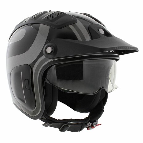 Shark X-Drak 2 Trail Helm Thrust-R glans antraciet zwart - Maat XS