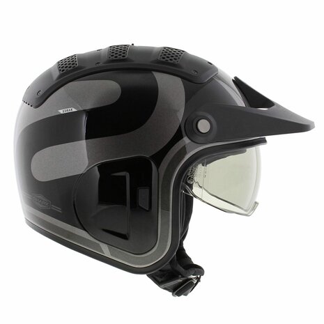 Shark X-Drak 2 Trail Helm Thrust-R glans antraciet zwart - Maat XS