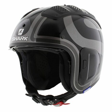 Shark X Drak 2 Trail Helm Thrust R glans antraciet zwart