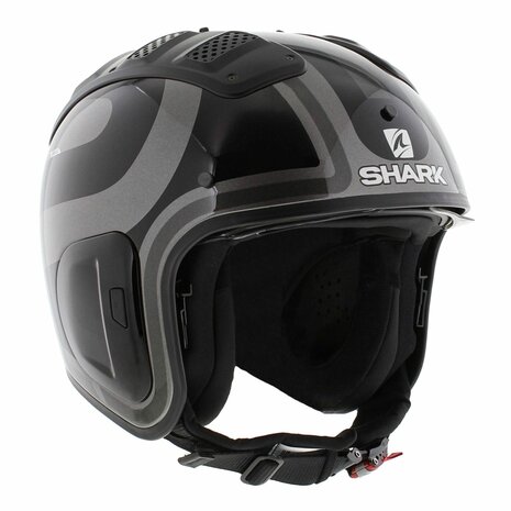Shark X-Drak 2 Trail Helm Thrust-R glans antraciet zwart - Maat XS