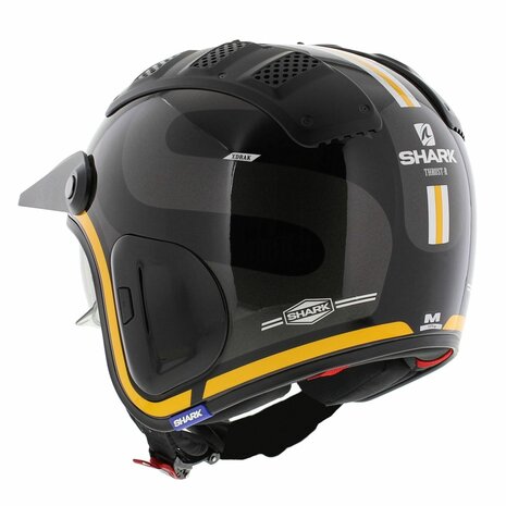 Shark X-Drak 2 Trial Helm Thrust-R glans zwart antraciet oranje - Maat XS