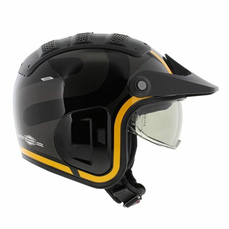 Shark X-Drak 2 Trial Helm Thrust-R glans zwart antraciet oranje - Maat XS