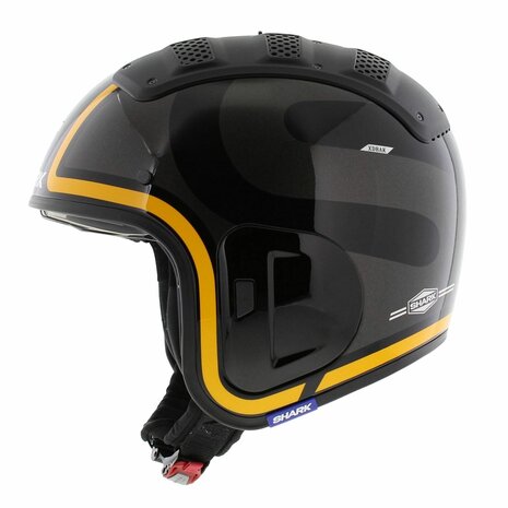 Shark X-Drak 2 Trial Helm Thrust-R glans zwart antraciet oranje - Maat XS