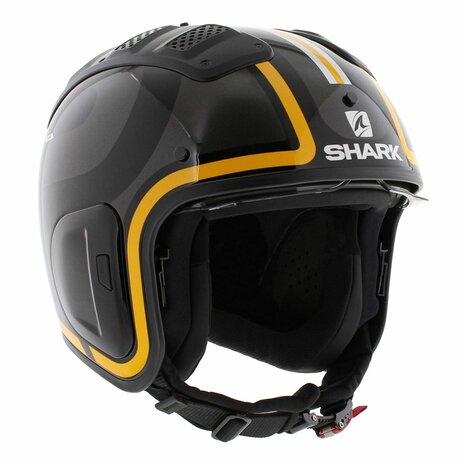 Shark X-Drak 2 Trial Helm Thrust-R glans zwart antraciet oranje - Maat XS