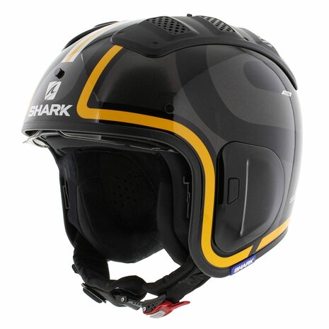 Shark X-Drak 2 Trial Helm Thrust-R glans zwart antraciet oranje - Maat XS