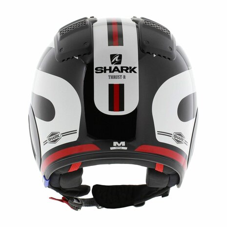 Shark X-Drak 2 Trial Helm Thrust-R glans zwart wit rood