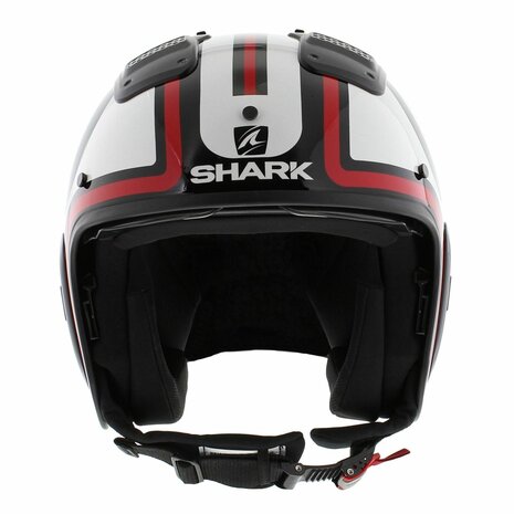 Shark X-Drak 2 Trial Helm Thrust-R glans zwart wit rood - Maat XS