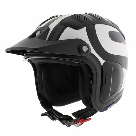 Shark X-Drak 2 Trial Helm Thrust-R mat zwart wit antraciet