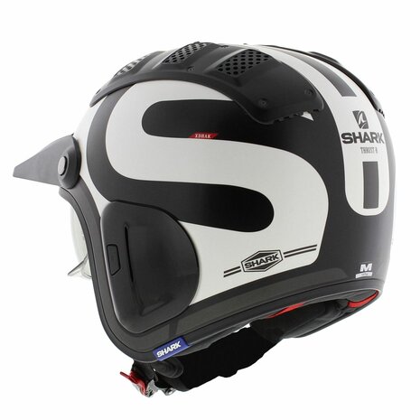 Shark X-Drak 2 Trial Helm Thrust-R mat zwart wit antraciet