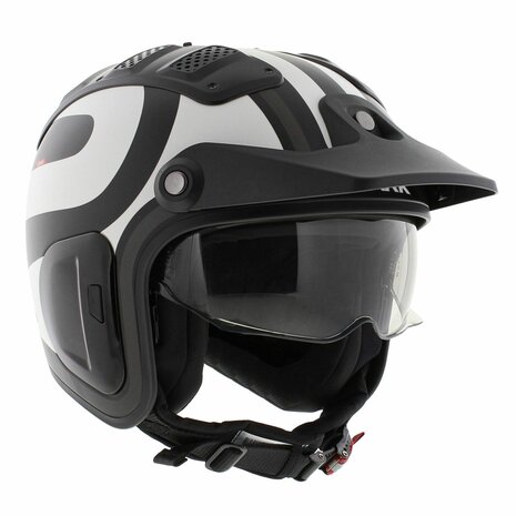 Shark X-Drak 2 Trial Helm Thrust-R mat zwart wit antraciet