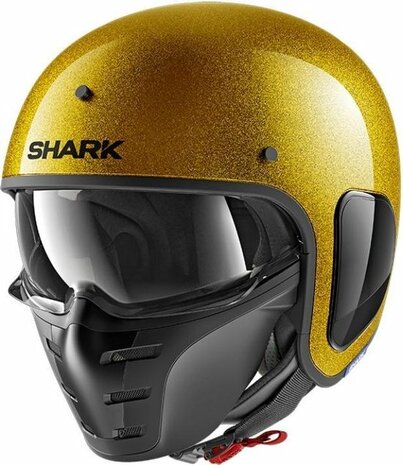 Shark S-Drak helm glans glitter goud