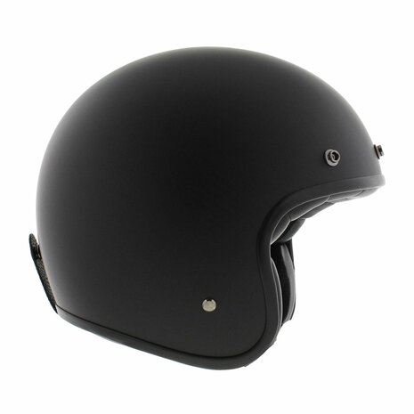 Vito Grande (grote maat) jethelm mat zwart - Motorhelm Scooterhelm