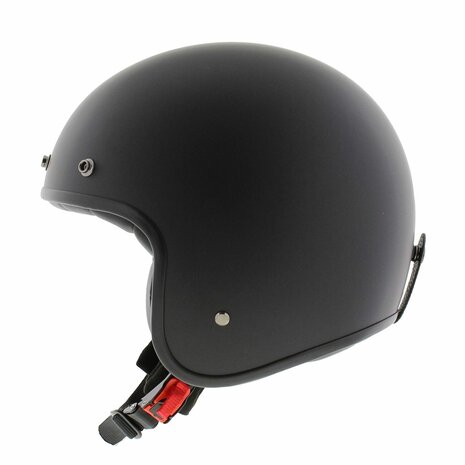 Vito Grande (grote maat) jethelm mat zwart - Motorhelm Scooterhelm