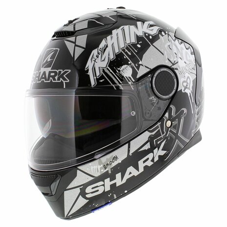 Shark Helm Spartan 1.2 Lorenzo Catalunya GP - Zwart Wit Zilver - Maat S