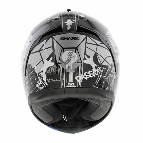 Shark Helm Spartan 1.2 Lorenzo Catalunya GP - Zwart Wit Zilver - Maat S