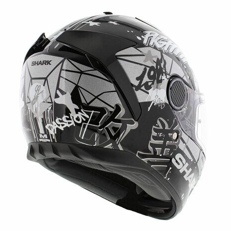 Shark Helm Spartan 1.2 Lorenzo Catalunya GP - Zwart Wit Zilver - Maat S