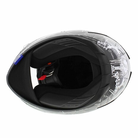 Shark Helm Spartan 1.2 Lorenzo Catalunya GP - Zwart Wit Zilver - Maat S