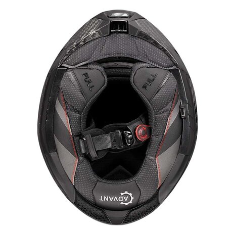 LS2 FF901 Advant X systeemhelm solid glans carbon zwart
