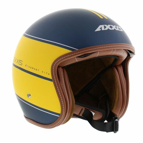 Axxis-Hornet-SV-jethelm-Vita-mat-geel-blauw-open