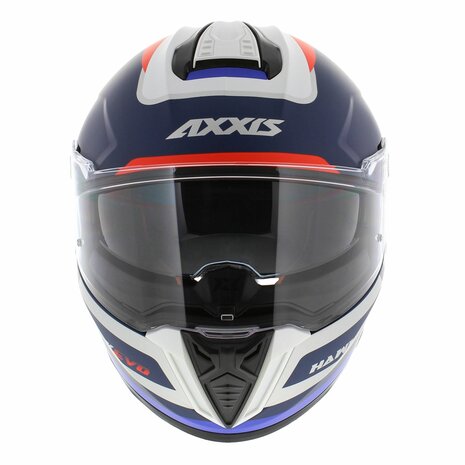 Axxis-Hawk-SV-Evo-Integraal-helm-Daytona-mat-blauw-voorkant