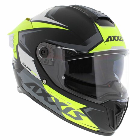 Axxis-Hawk-SV-Evo-Integraal-helm-Ixil-mat-zwart-fluor-geel-rechter-voorkant