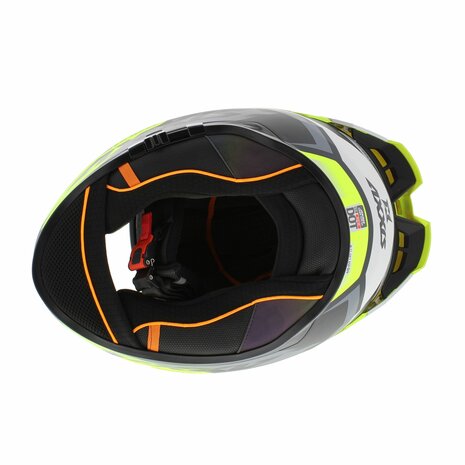 Axxis-Hawk-SV-Evo-Integraal-helm-Ixil-mat-zwart-fluor-geel-onderkant