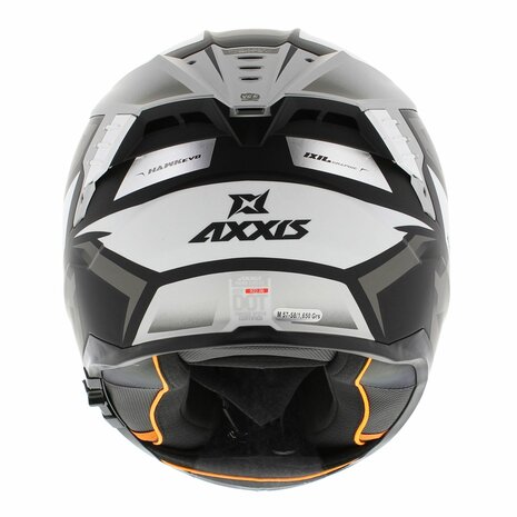 Axxis-Hawk-SV-Evo-Integraal-helm-Ixil-mat-zwart-titanium-achterkant