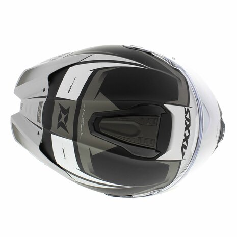 Axxis-Hawk-SV-Evo-Integraal-helm-Ixil-mat-zwart-titanium-bovenkant