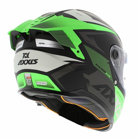 Axxis-Hawk-SV-Evo-Integraal-helm-Ixil-mat-zwart-groen-rechter-achterkant