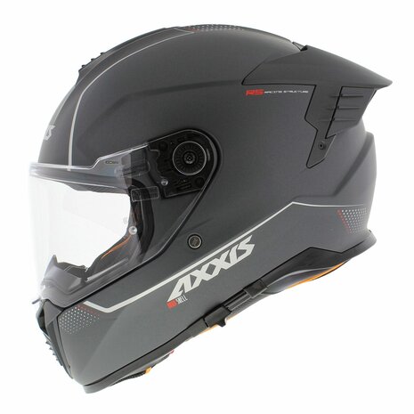 Axxis-Hawk-SV-Evo-Integraal-helm-solid-mat-titanium-linker-zijkant