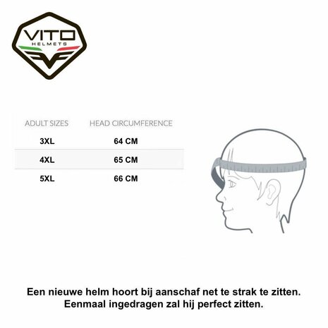 Vito Grande (grote maat) integraalhelm mat zwart - Motorhelm Scooterhelm