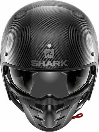 Shark S-Drak Carbon Helm glans carbon skin zwart