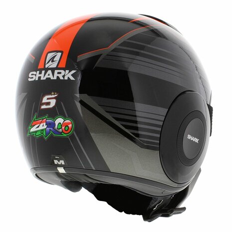 Shark Street Drak helm Zarco Maleisie GP glans zwart oranje 