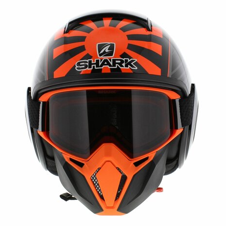 Shark Street Drak helm Zarco Maleisie GP glans zwart oranje 