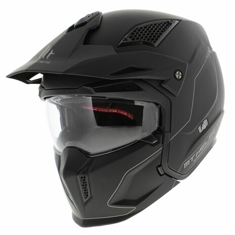 MT Streetfighter S SV helm mat zwart (Full Black Edition)