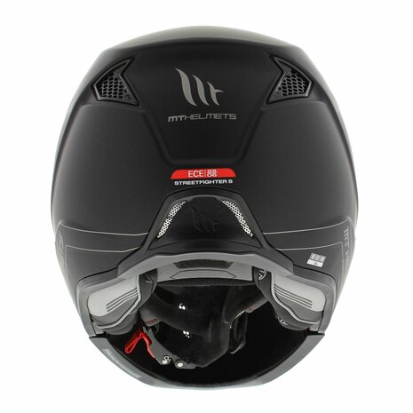 MT Streetfighter S SV helm mat zwart (Full Black Edition)