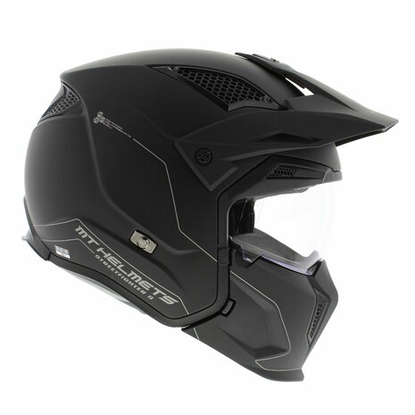 MT Streetfighter S SV helm mat zwart (Full Black Edition)