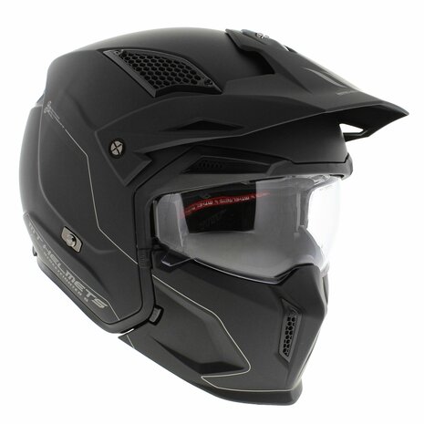 MT Streetfighter S SV helm mat zwart (Full Black Edition)