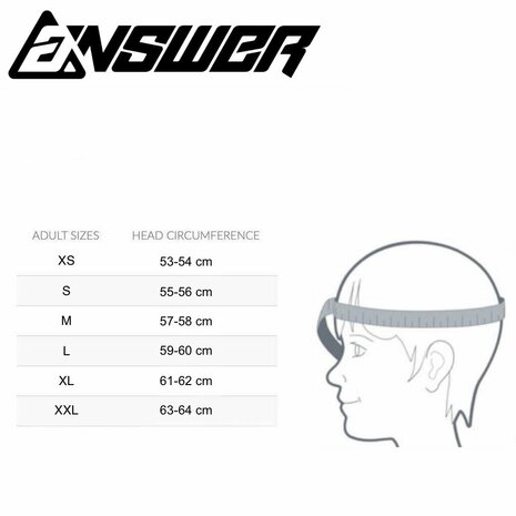 Answer AR1 V2 crosshelm Bold mat rood wit - Maat M