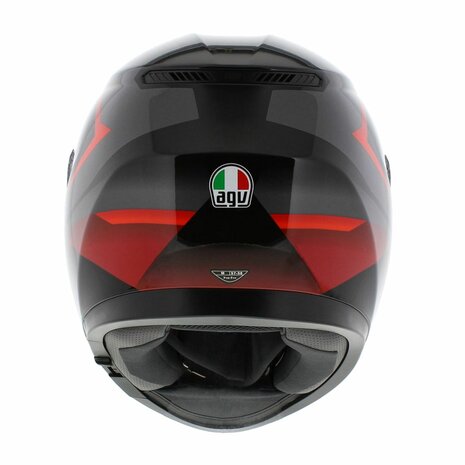 AGV K3 motorhelm Striga zwart rood