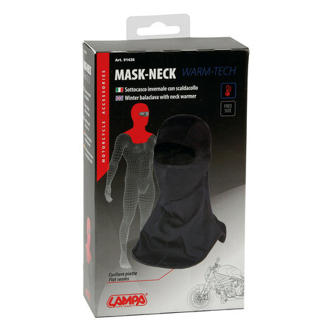 Lampa Helmmuts met nekwarmer zwart 