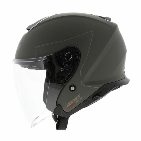 Axxis Mirage SV jethelm Solid mat titanium - Maat XS